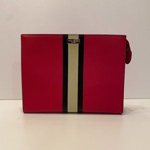 NWT Henri Bendel Red Clutch